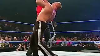 The Best Choke slam Ever Undertaker choke slams Brock Lesnar [upl. by Elfstan]