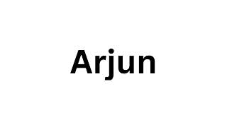 How to pronounce the Indian name Arjun like a native speaker [upl. by Oates]