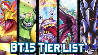 Digimon TCG BT15 Competitive Tier List ENG [upl. by Fradin]