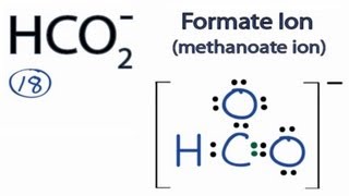 HCO2 Lewis Structure How to Draw the Lewis Structure for HCO2 [upl. by Suivatra]