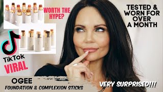 TIKTOK VIRAL  OGEE FOUNDATION amp COMPLEXION STICKS REVIEW  WORTH THE HYPE [upl. by Eimmat]