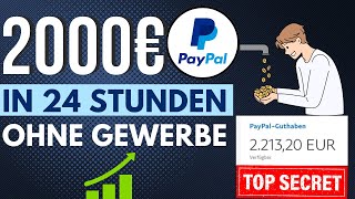 2000€ in 24 Stunden🕒🤑💰 Online Geld verdienen OHNE Gewerbe Passives Einkommen 2024 [upl. by Gayel]