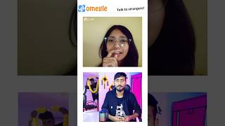 Mirror prank on omegle 😳😂 omegle funny shorts flirting innosentsuraj ometv [upl. by Trudie]