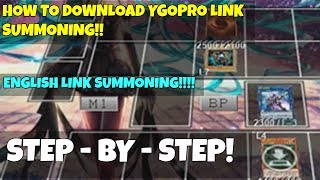 Old version check my channel for new update YGOPRO Link Summoning How to Download ENGLISH YGOPRO [upl. by Emina196]