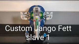 Custom Jango Fett Slave 1 using Boba Fetts Starship [upl. by Bikales7]