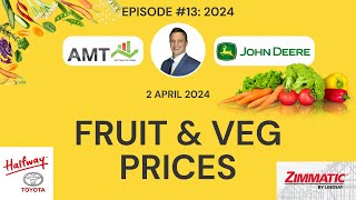 Fresh Produce Longer term Projections  2 April 2024  John Deere  AMT FruitampVeg Prices [upl. by Eidroj]