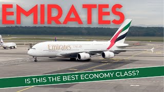 Flying Emirates Economy on an A380  What to Expect [upl. by Ttocserp]