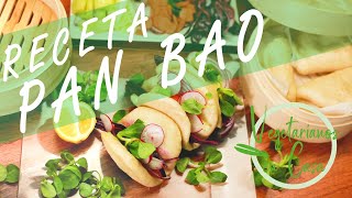 Como hacer PAN BAO VEGANO facil y rapido [upl. by Enylcaj]