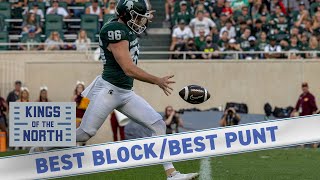 Top Block amp Punt of Week 1 Rutgers Kaj Sanders buries a QB  Michigan States Ryan Eckley pins FAU [upl. by Lise]