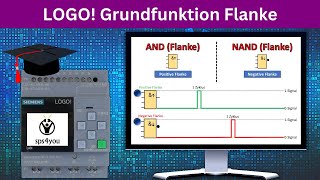 Flankenauswertung Flanke  Siemens LOGO Online Kurs Kapitel 25  LOGO programmieren lernen [upl. by Tina]
