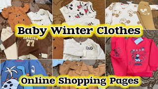 Baby Winter Clothing Haul  Best amp Affordable Online Pages to buy Baby Clothes [upl. by Heilman]