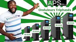 Onduleurs Triphasés APS 10KVA 15KVA 20KVA 30KVA 40KVA [upl. by Marelya]