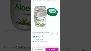 meesho Hariras Multipurpose Aloe Vera Gel 500gm  Pure Ayurvedic Aloevera  Origin India [upl. by Katlaps]