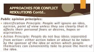 approaches to conflict Resolutions [upl. by Carlie608]