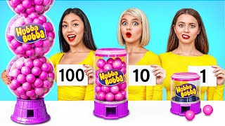 100 Layers Food Challenge  Best Food Hacks amp Crazy Sweets Moments by Turbo Team [upl. by Hterrag]