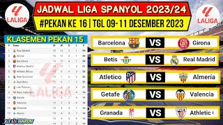 Jadwal Liga Spanyol 2023 Pekan 16Barcelona vs GironaKlasemen La Liga 20232024 TerbaruLive [upl. by Laurena]