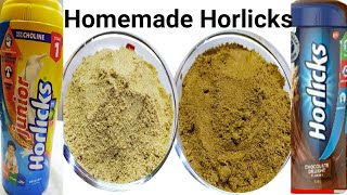 ఇంట్లో నే ఈజీగా ఇలా Horlicks ని చేయండి  HOMEMADE HORLICKS Protein PowderHorlicks recipe in telugu [upl. by Moulden134]