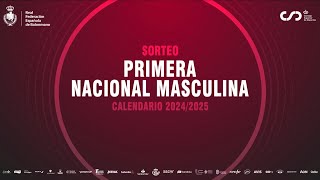 PrimeraNac  Sorteo calendario temporada 20242025 [upl. by Lleirbag]