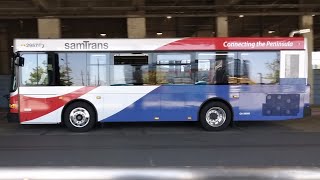 SamTrans 2014 Gillig Low Floor 29 2957 on Route 142 Arrives at San Bruno BART [upl. by Mlawsky]