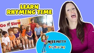 Learn to Read Rhyming Time Song for Children Kids and Toddlers by Patty Shukla [upl. by Haase]