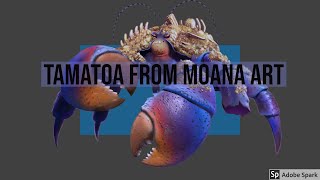 How to draw tamatoa from moana [upl. by Dulcy757]