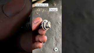 Oil drain nut change shorts service repair engine mechanic repairing duke390 pulsar [upl. by Llennaj]