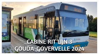 BUS CABINERIT LIJN 3 GOUDA GOVERWELLE 2024 [upl. by Halbeib]