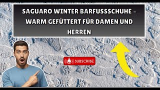 SAGUARO Winter Barfußschuhe – Warm Gefüttert für Damen und Herren produkttest [upl. by Fidela]