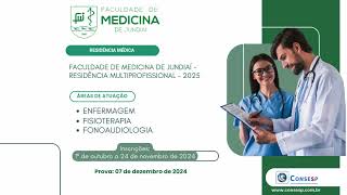 FACULDADE DE MEDICINA DE JUNDIAÃ  RESIDÃŠNCIA MULTIPROFISSIONAL  2025 [upl. by Herod929]