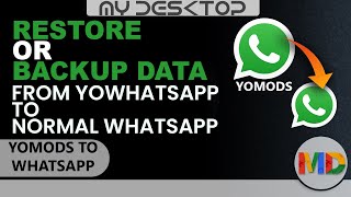 How to restore or backup data from yowhatsapp or gbwhatsapp to whatsapp [upl. by Miarfe]