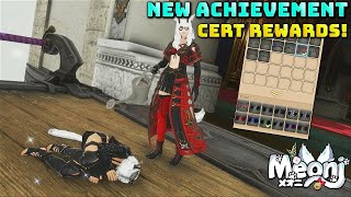 FFXIV New Things To Spend Achievement Certificates On  Emote  Framers Kits  Facewear [upl. by Oicirbaf119]