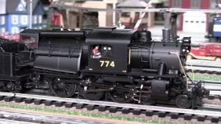 MTH Premier CNJ Camelback TenWheeler 460 OGauge Steam Locomotive in True HD 1080p [upl. by Namaan]