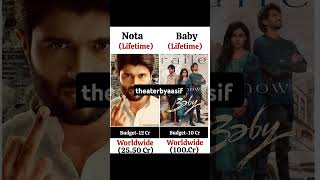 Nota vs Baby movie comprise end box office collections life time collections vijaydevarakonda [upl. by Gerita]