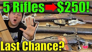 50 LeeEnfield Rifles 📦 Milsurp Unboxing Century Arms DP No1 Enfield Ishapore Military Surplus [upl. by Leahcir]