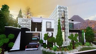 The Sims 4  MODERN VAMPIRE MANSION  Speed Build [upl. by Waldos]