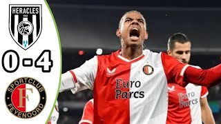 Heracles vs Feyenoord 04 Eredivisie 2023 Breaking News [upl. by Ahsenat368]