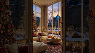 Luxury Jazz Night Living Room with Saxophone amp Christmas Decor 🎷 Cozy Ambience [upl. by Spain]