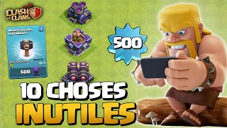 10 Choses les Plus INUTILES de Clash of Clans [upl. by Mellisa]