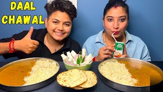 ASMR Eating Dal Chawal  Salad  Amul Chaach Mukbang  YashalsVlogs [upl. by Durrej]