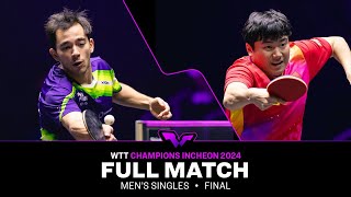 FULL MATCH  Hugo Calderano vs Liang Jingkun  MS F  WTTIncheon 2024 [upl. by Ezeerb]