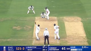 Johny Bairstow Bowled By Axar Patel  37 run in 58 balls  India vs England 1st Test 2024 [upl. by Rebel643]