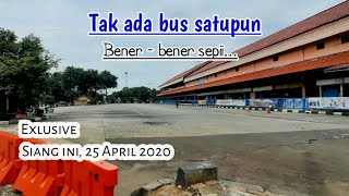 Hanya melayani Bus jarak dekat  Hari ke2 larangan mudik 25 April 2020 [upl. by Leah]