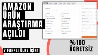 ÜCRETSİZ Yabancı Amazon Ürün Araştırma NeSatilirda Hem de \u00100 Ücretsiz  Cebinizde Kalsın [upl. by Sdlonyer619]