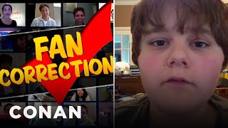 Fan Correction Power Outages Dont Make Sounds  CONAN on TBS [upl. by Hill]