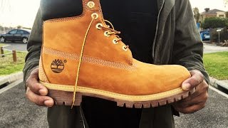 Wheat 6 Inch Timberlands  Lookbook [upl. by Yxor]