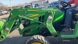 John Deere 3038E Tractor to be auctioned by Fowler Auction [upl. by Gilman]