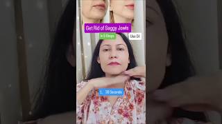 Get Rid of Saggy Jowls amp get defined jawline shorts ytshorts trending viralvideo facemassage [upl. by Ybloc]