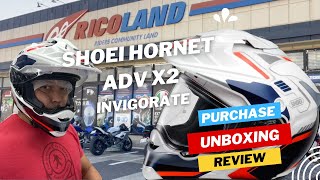 Shoei Hornet X2 Invigorate ADV Helmet  Purchase Unboxing and Review by Mr Francisco [upl. by Ettellocin404]