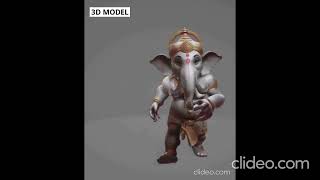 Lord Ganesha 3d modelgameAnimation [upl. by Orelia635]