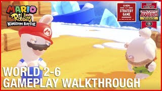 Mario  Rabbids Kingdom Battle World 26 Shields of Sherbet Desert  Gameplay Walkthrough Ubisoft [upl. by Chon]